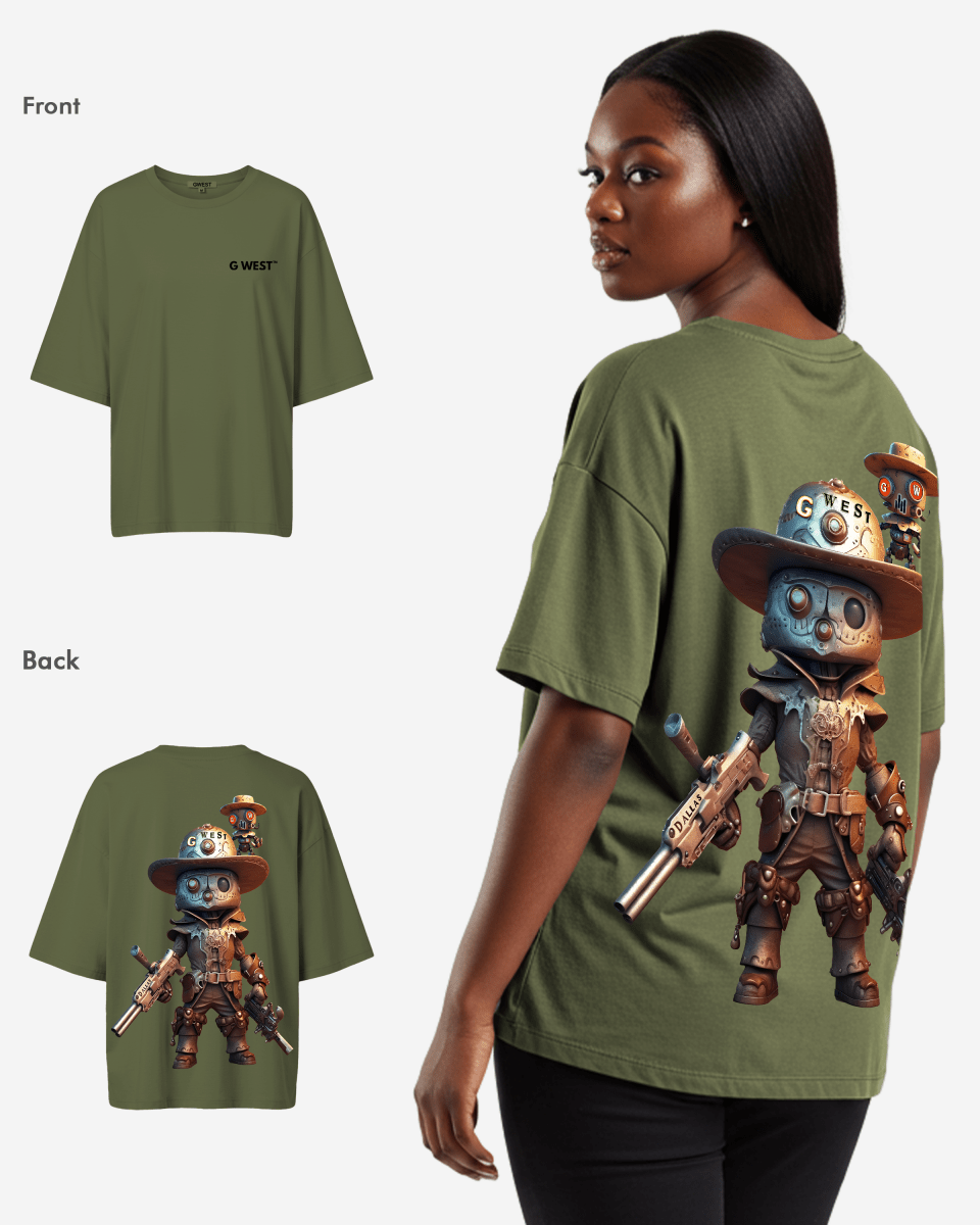 G WEST OVERSIZED DALLAS COWBOY T-SHIRT  - WOMEN