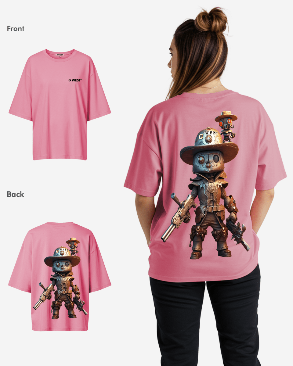 G WEST OVERSIZED DALLAS COWBOY T-SHIRT  - WOMEN