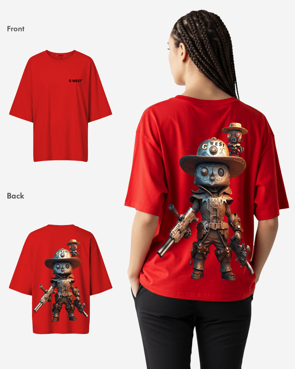 G WEST OVERSIZED DALLAS COWBOY T-SHIRT  - WOMEN