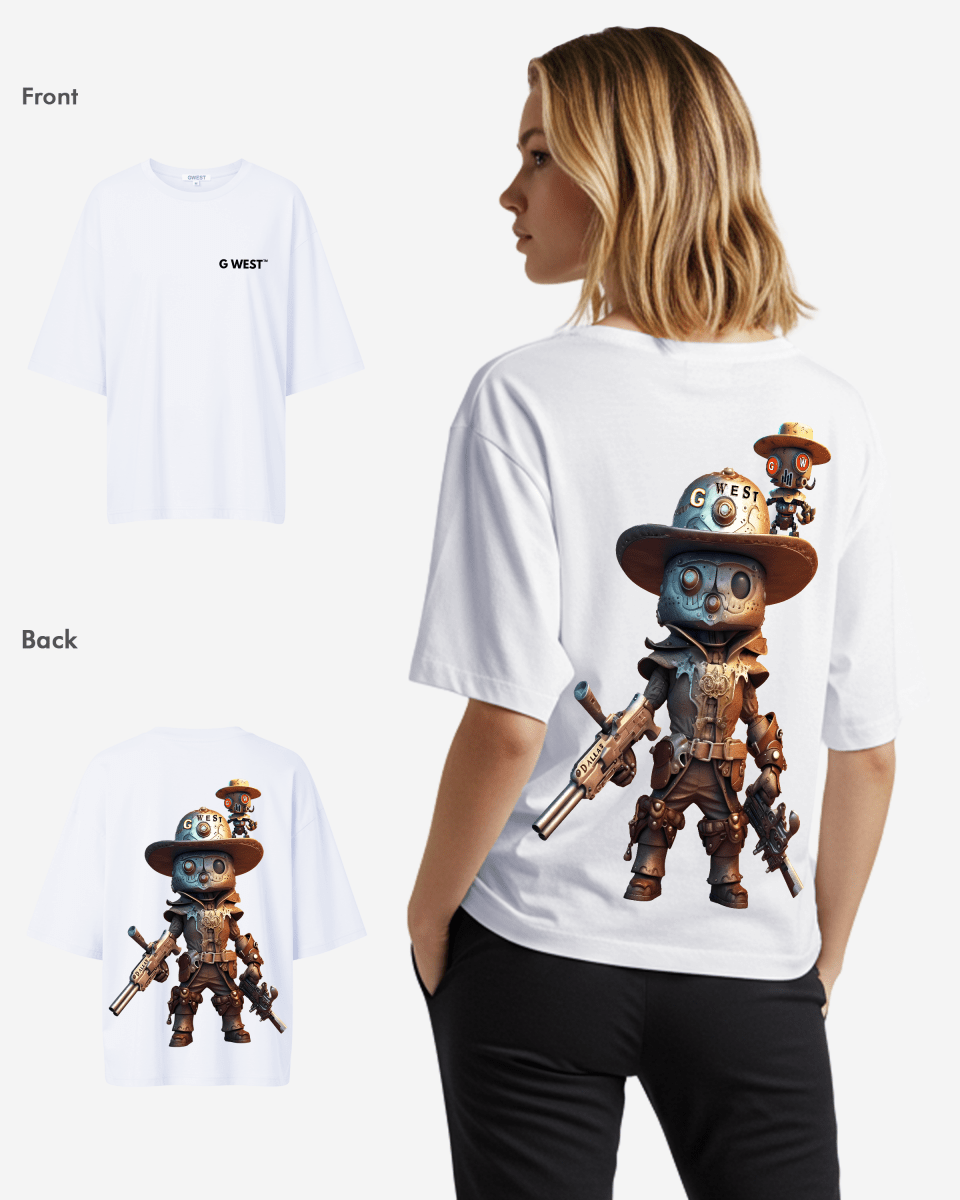 G WEST OVERSIZED DALLAS COWBOY T-SHIRT  - WOMEN