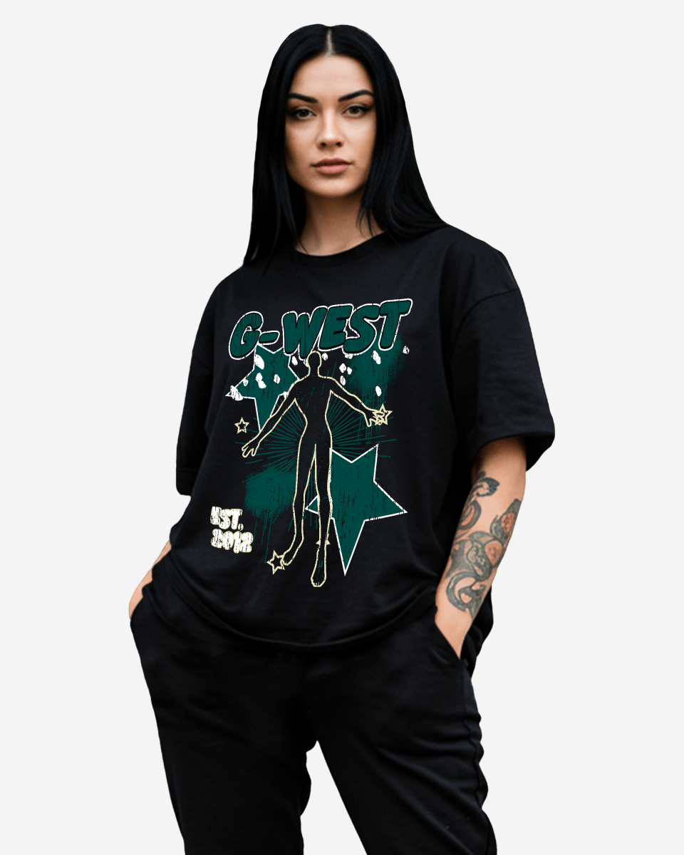 G West Oversized Dazzling Dynamo T Shirt - WOMEN