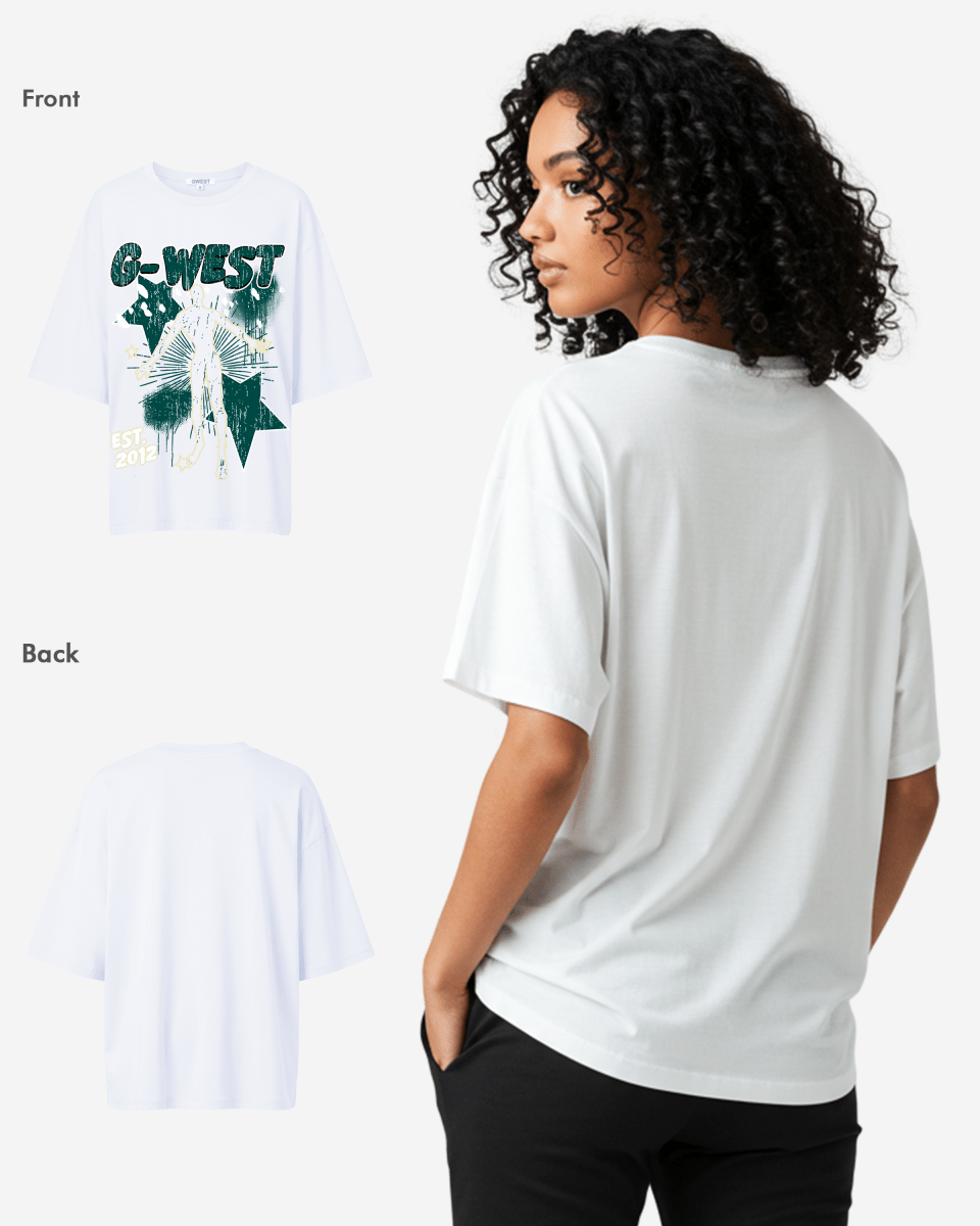 G West Oversized Dazzling Dynamo T Shirt - WOMEN