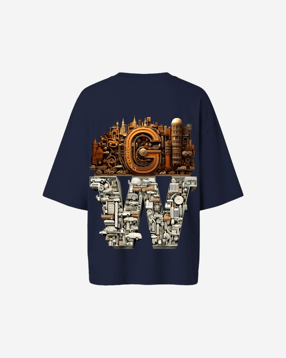 G WEST OVERSIZED DETROIT MOTORCITY T-SHIRT - WOMEN