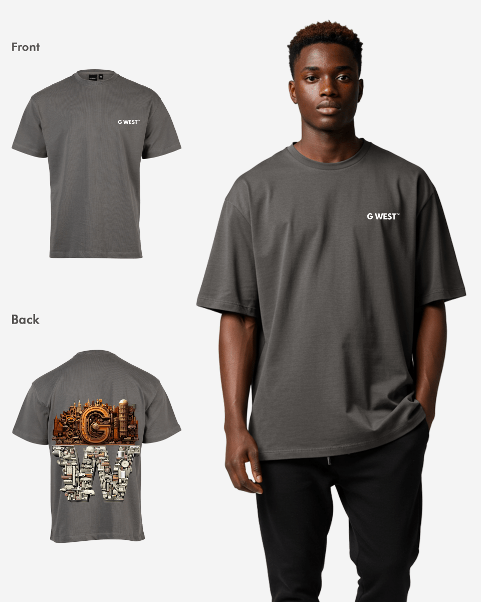 G WEST OVERSIZED DETROIT MOTORCITY T-SHIRT