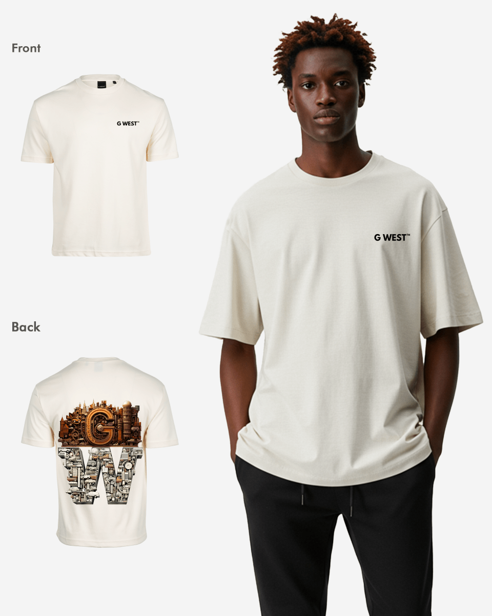 G WEST OVERSIZED DETROIT MOTORCITY T-SHIRT