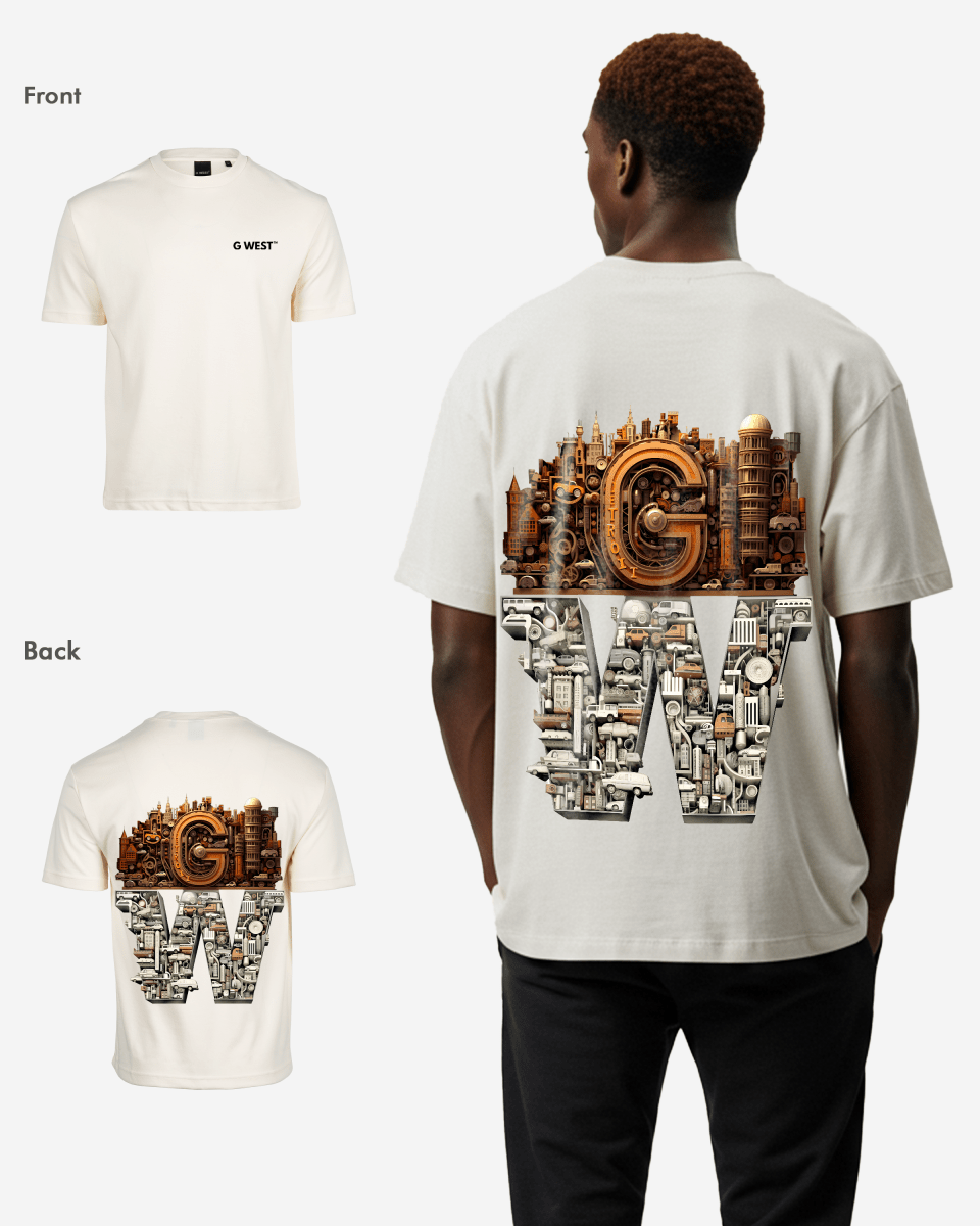 G WEST OVERSIZED DETROIT MOTORCITY T-SHIRT