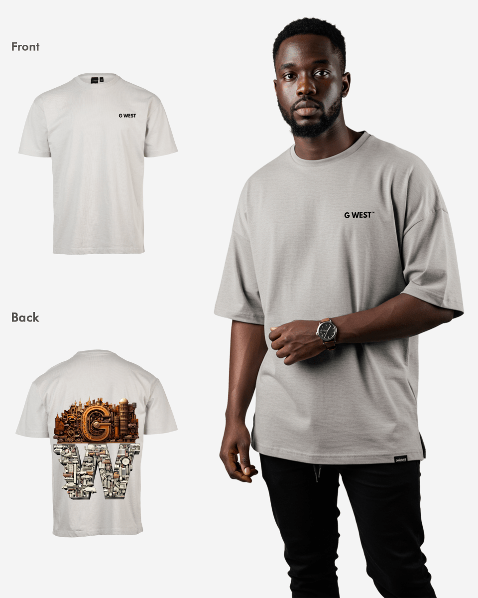 G WEST OVERSIZED DETROIT MOTORCITY T-SHIRT