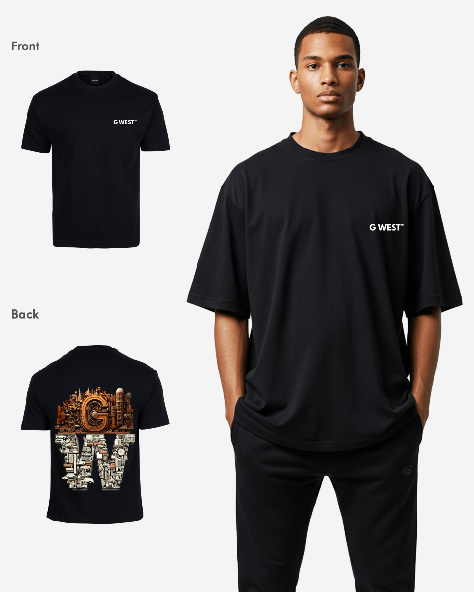 G WEST OVERSIZED DETROIT MOTORCITY T-SHIRT