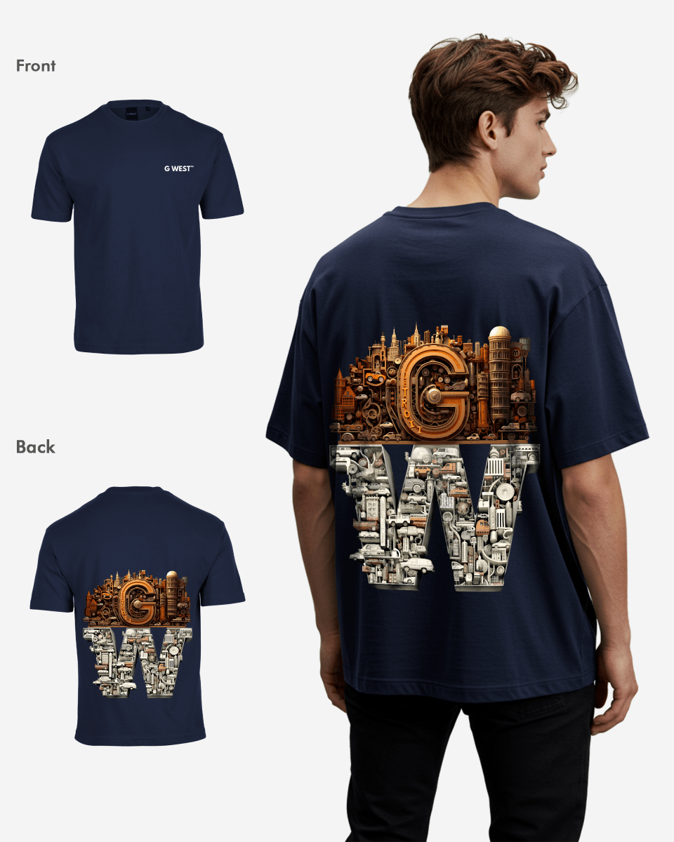 G WEST OVERSIZED DETROIT MOTORCITY T-SHIRT