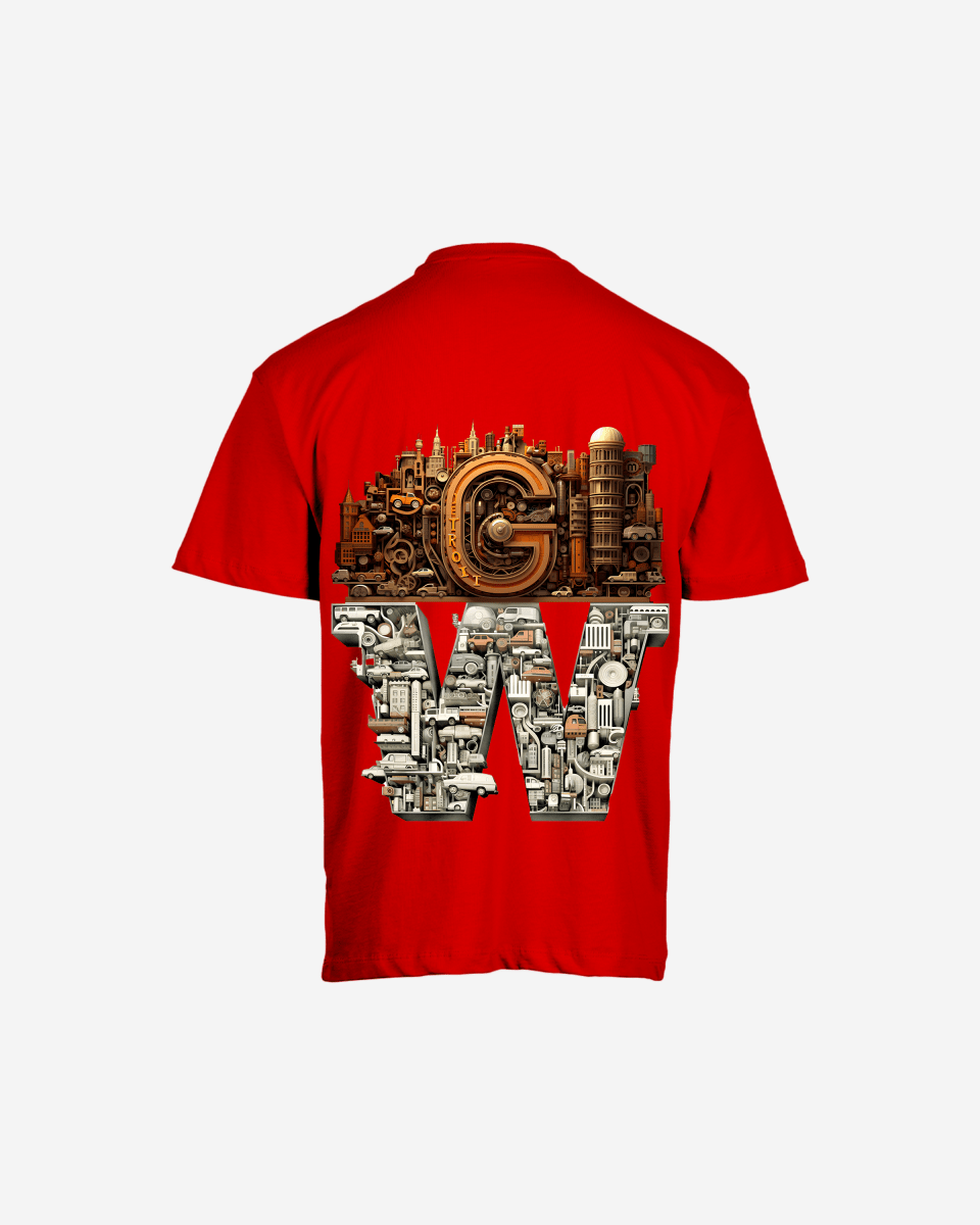 G WEST OVERSIZED DETROIT MOTORCITY T-SHIRT