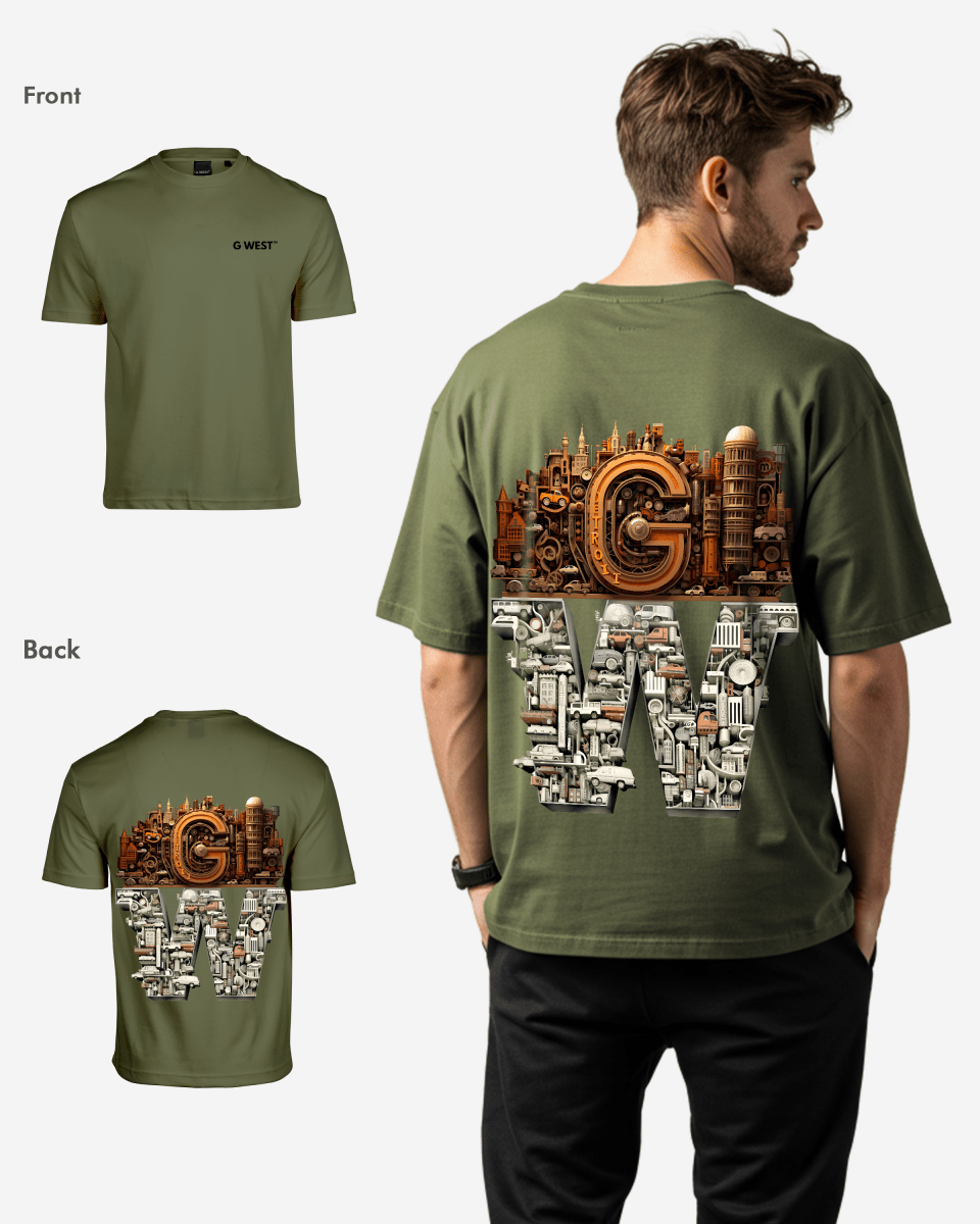 G WEST OVERSIZED DETROIT MOTORCITY T-SHIRT