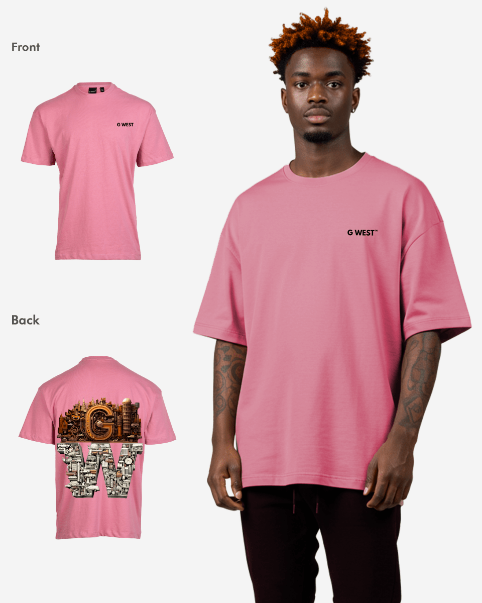 G WEST OVERSIZED DETROIT MOTORCITY T-SHIRT