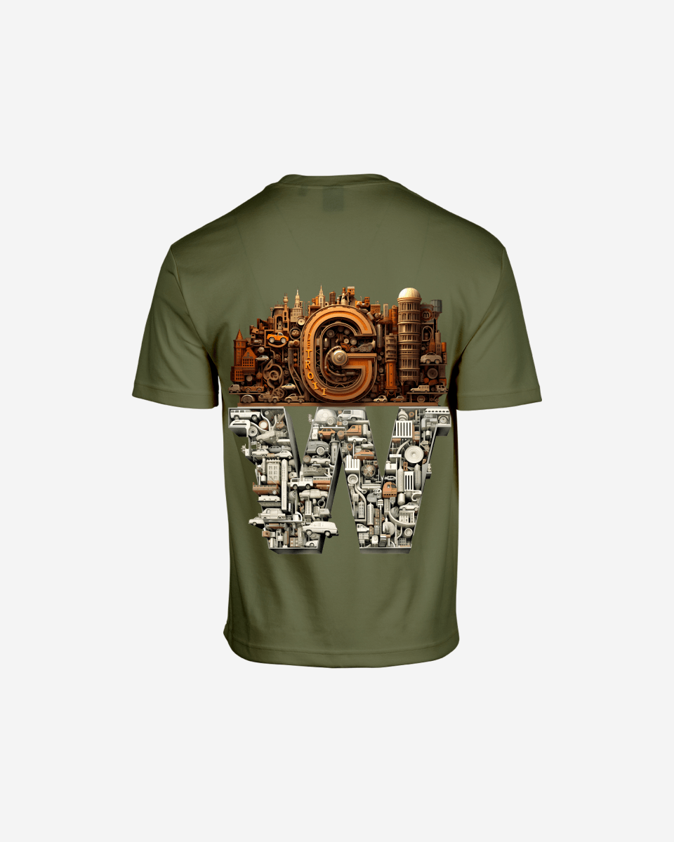 G WEST OVERSIZED DETROIT MOTORCITY T-SHIRT
