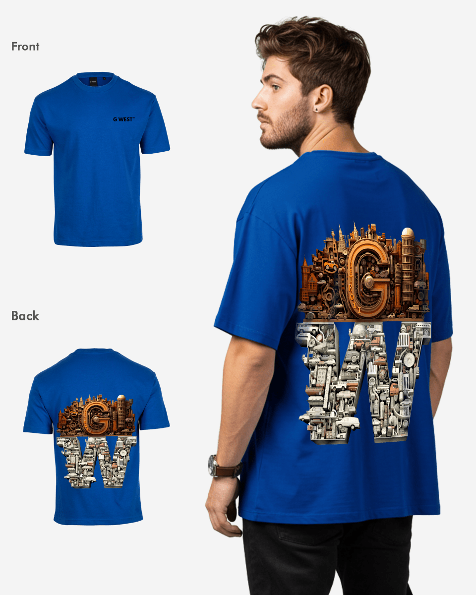 G WEST OVERSIZED DETROIT MOTORCITY T-SHIRT