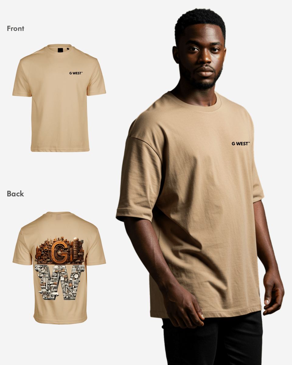 G WEST OVERSIZED DETROIT MOTORCITY T-SHIRT