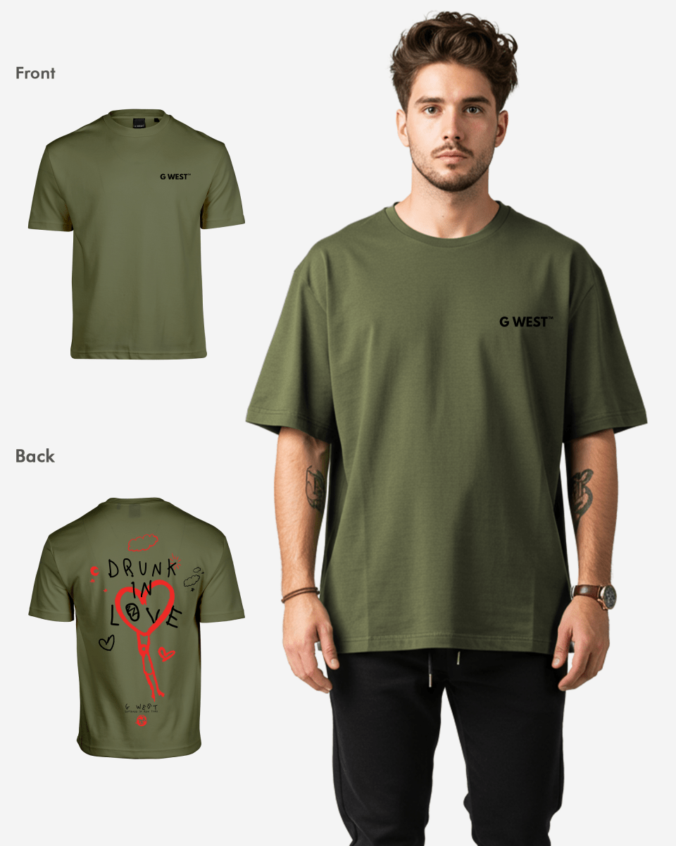 G West Oversized Drunk In Love Tee