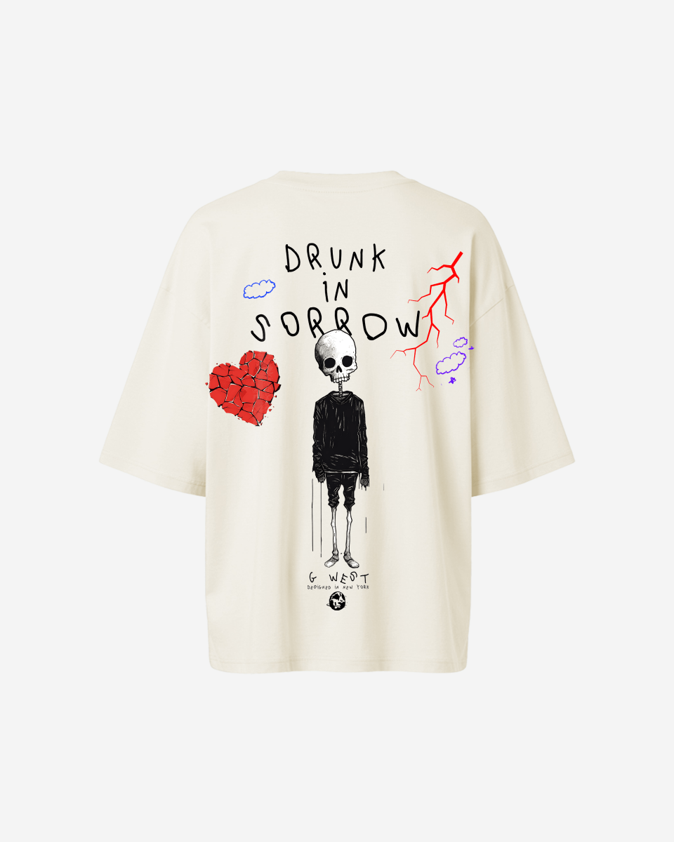 G West Oversized Drunk In Sorrow Tee - WOMEN