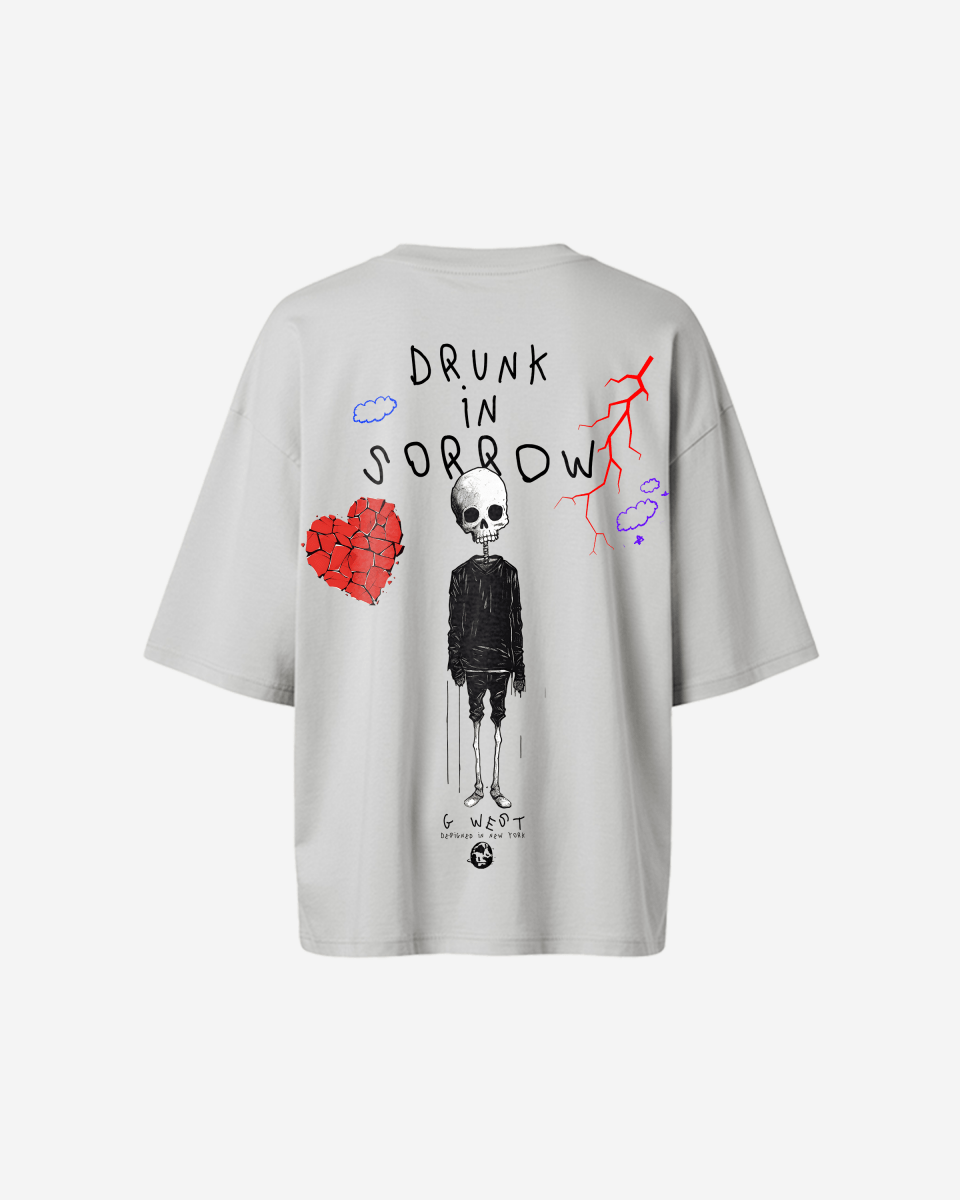 G West Oversized Drunk In Sorrow Tee - WOMEN
