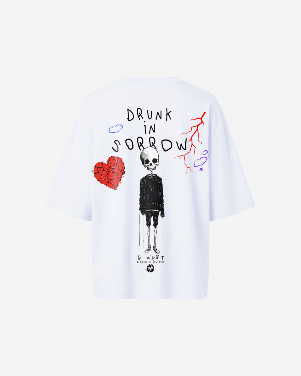 G West Oversized Drunk In Sorrow Tee - WOMEN