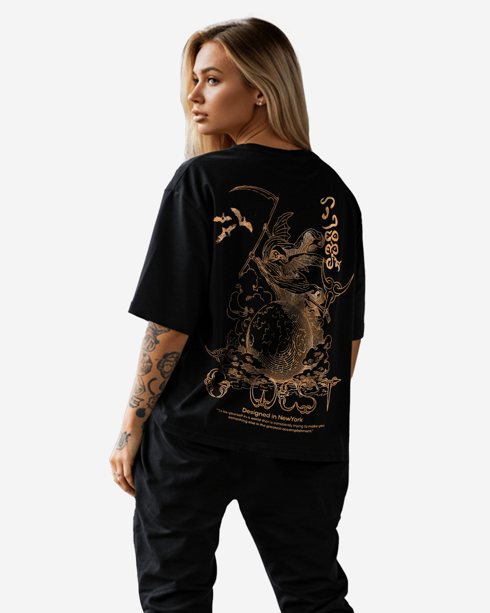 G West Oversized Gratitude Reaper Tee - WOMEN