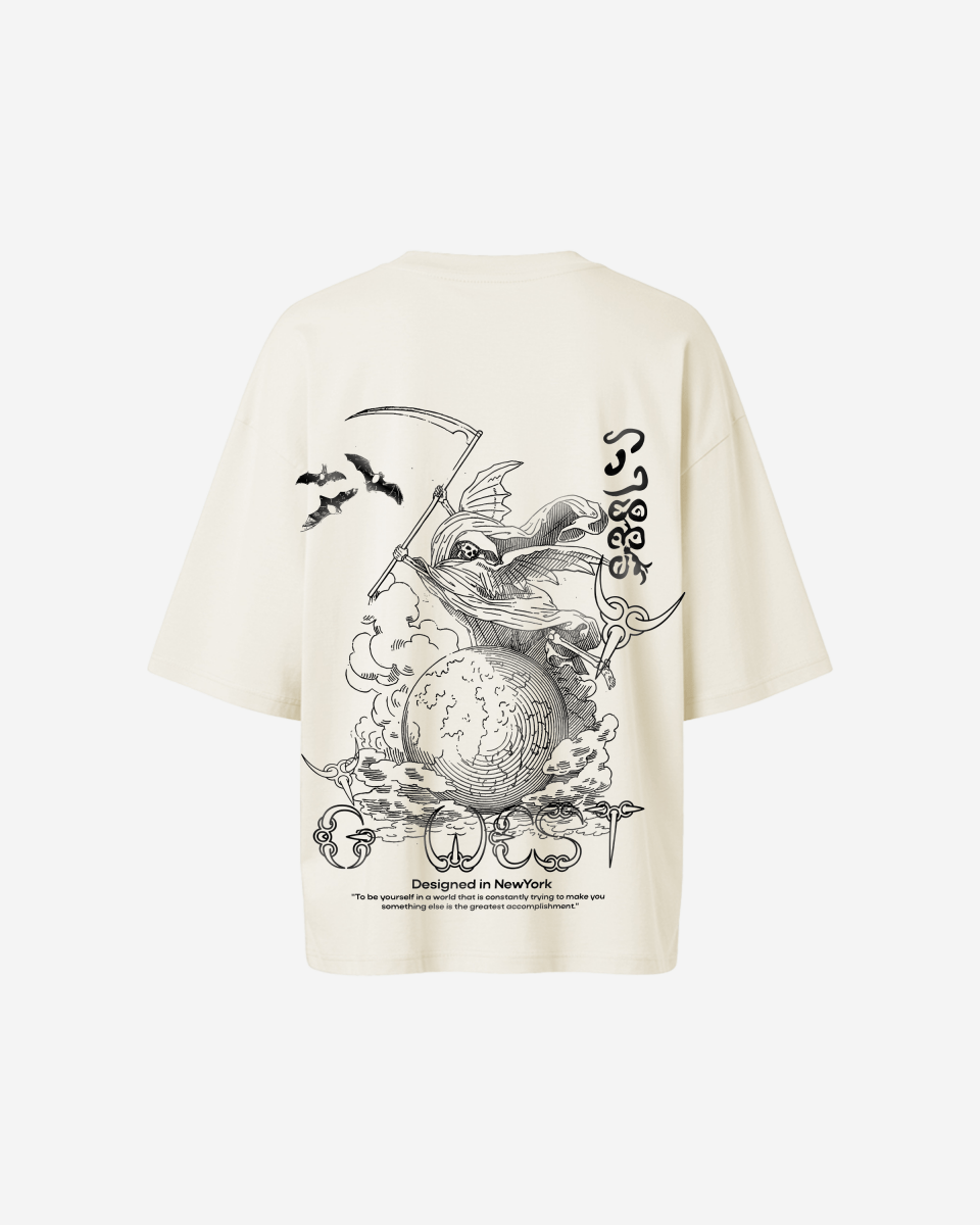 G West Oversized Gratitude Reaper Tee - WOMEN