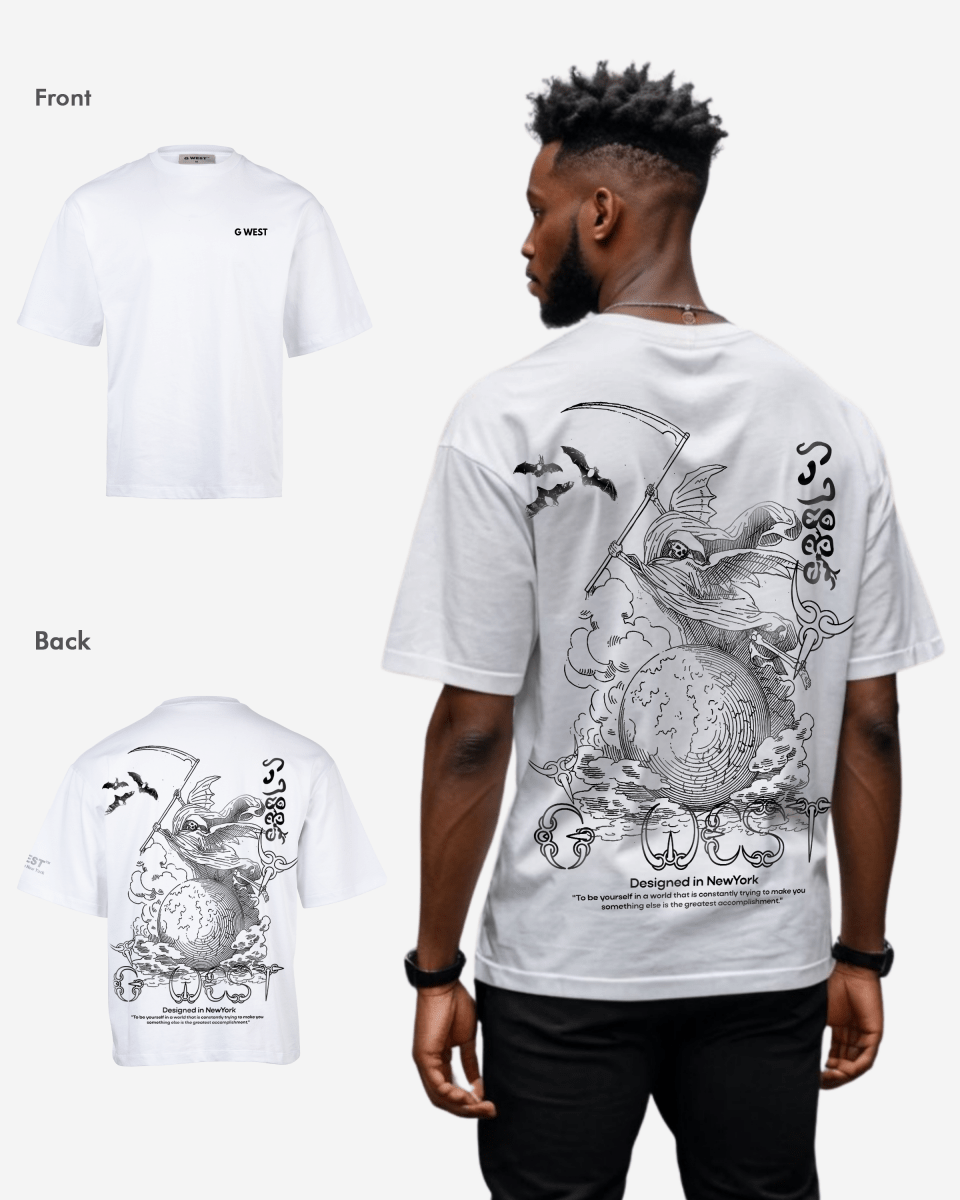 G West Oversized Gratitude Reaper Tee