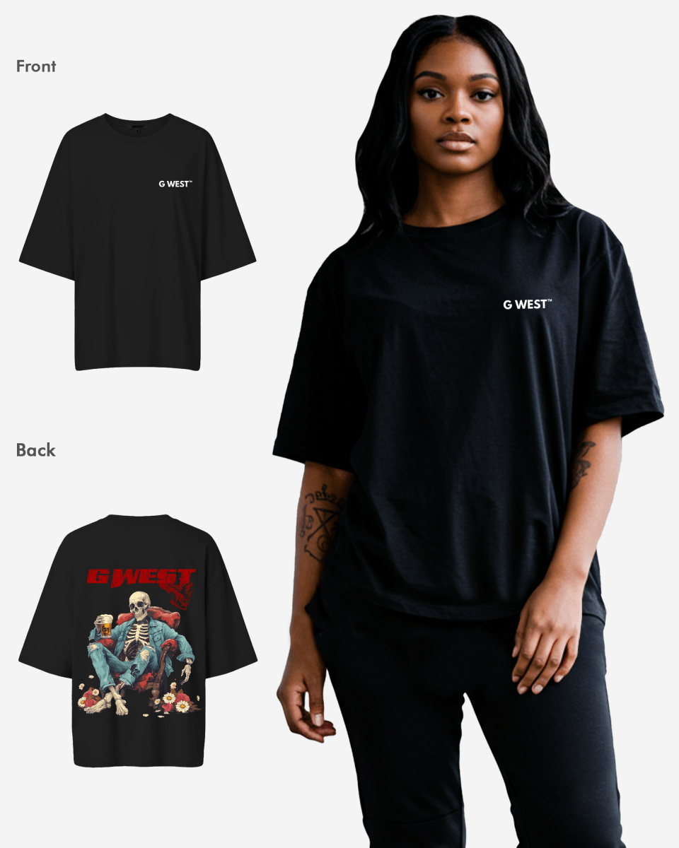 G West Oversized Happy Hour T Shirt - WOMEN