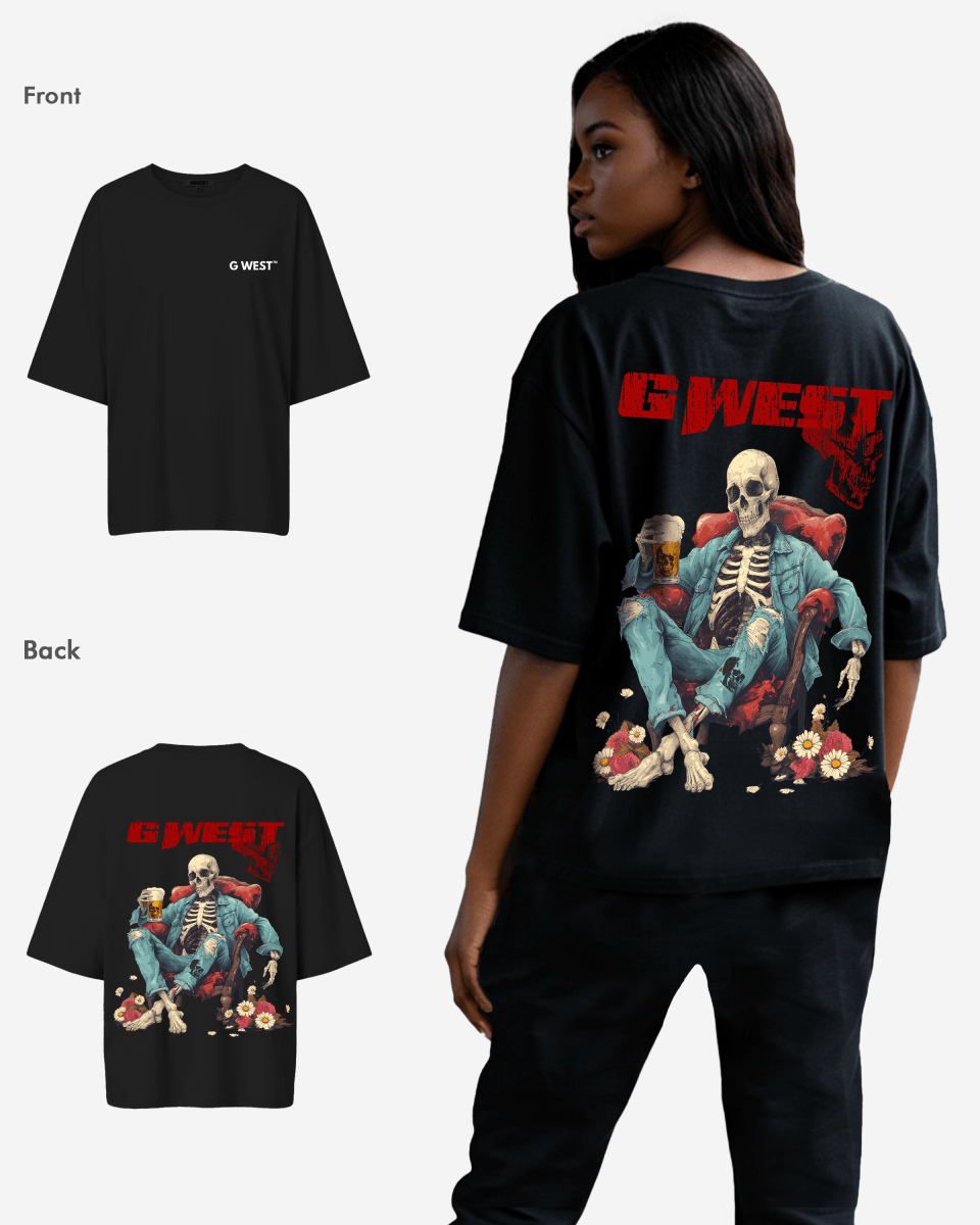 G West Oversized Happy Hour T Shirt - WOMEN