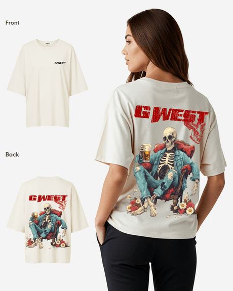 G West Oversized Happy Hour T Shirt - WOMEN