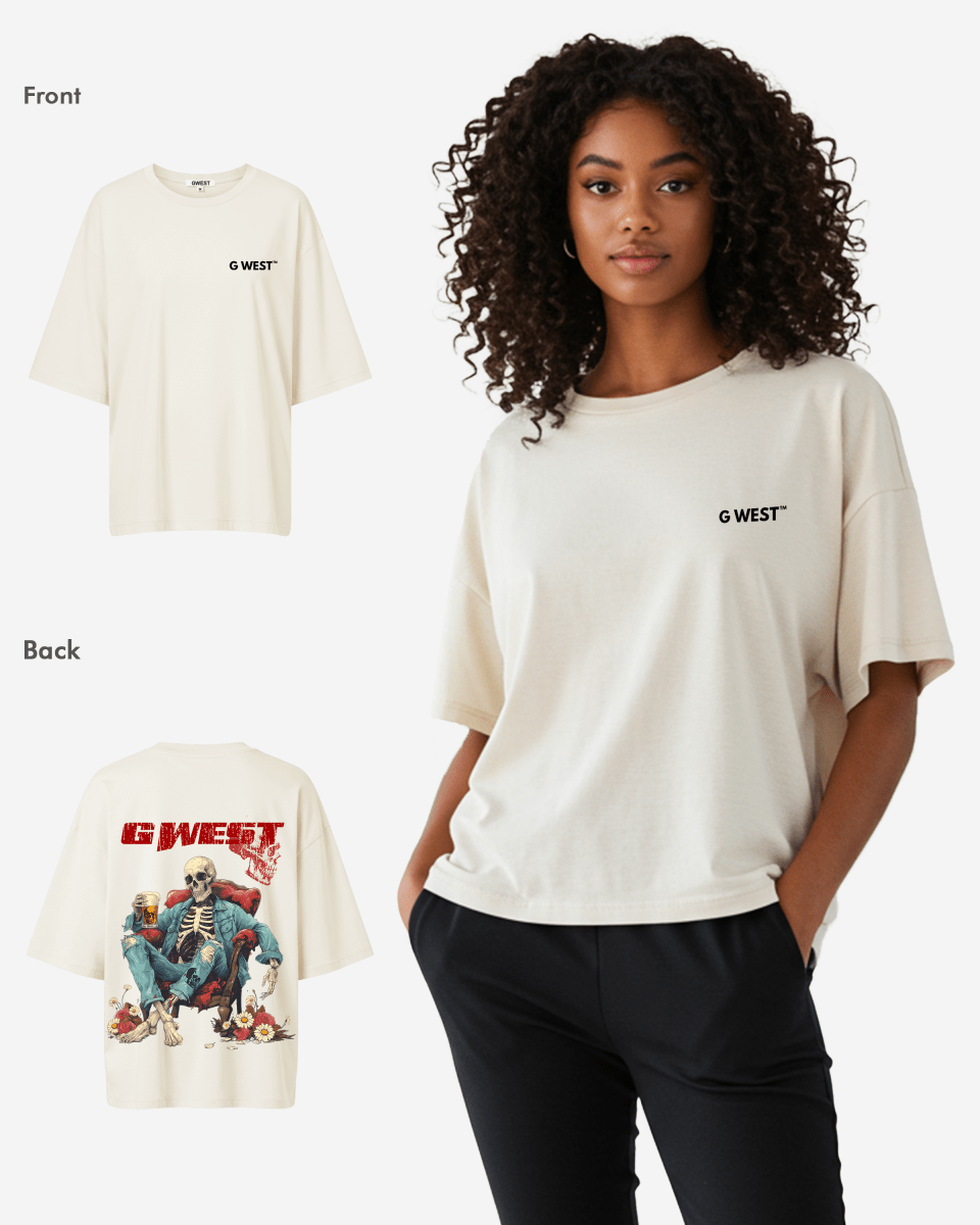 G West Oversized Happy Hour T Shirt - WOMEN