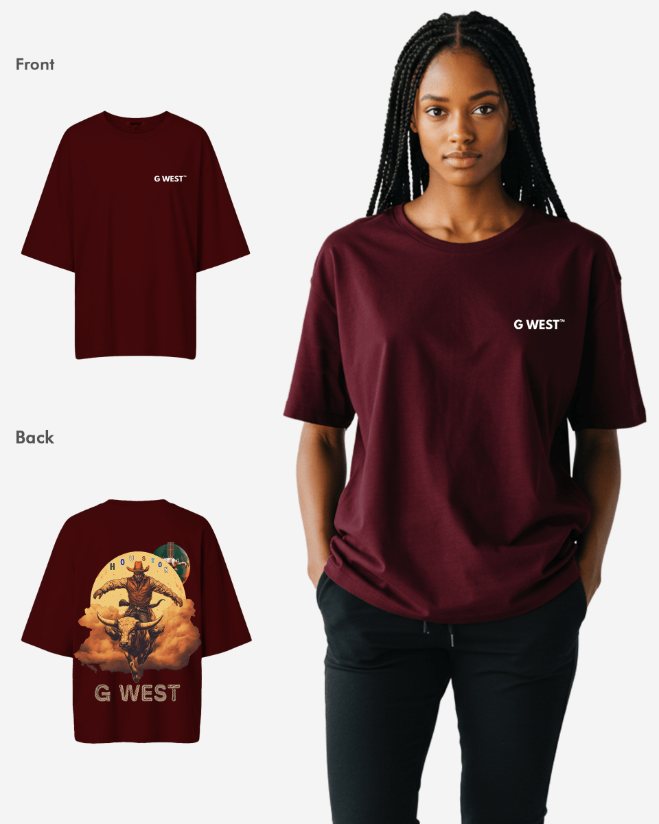 G West Oversized Houston Rodeo T-Shirt - WOMEN