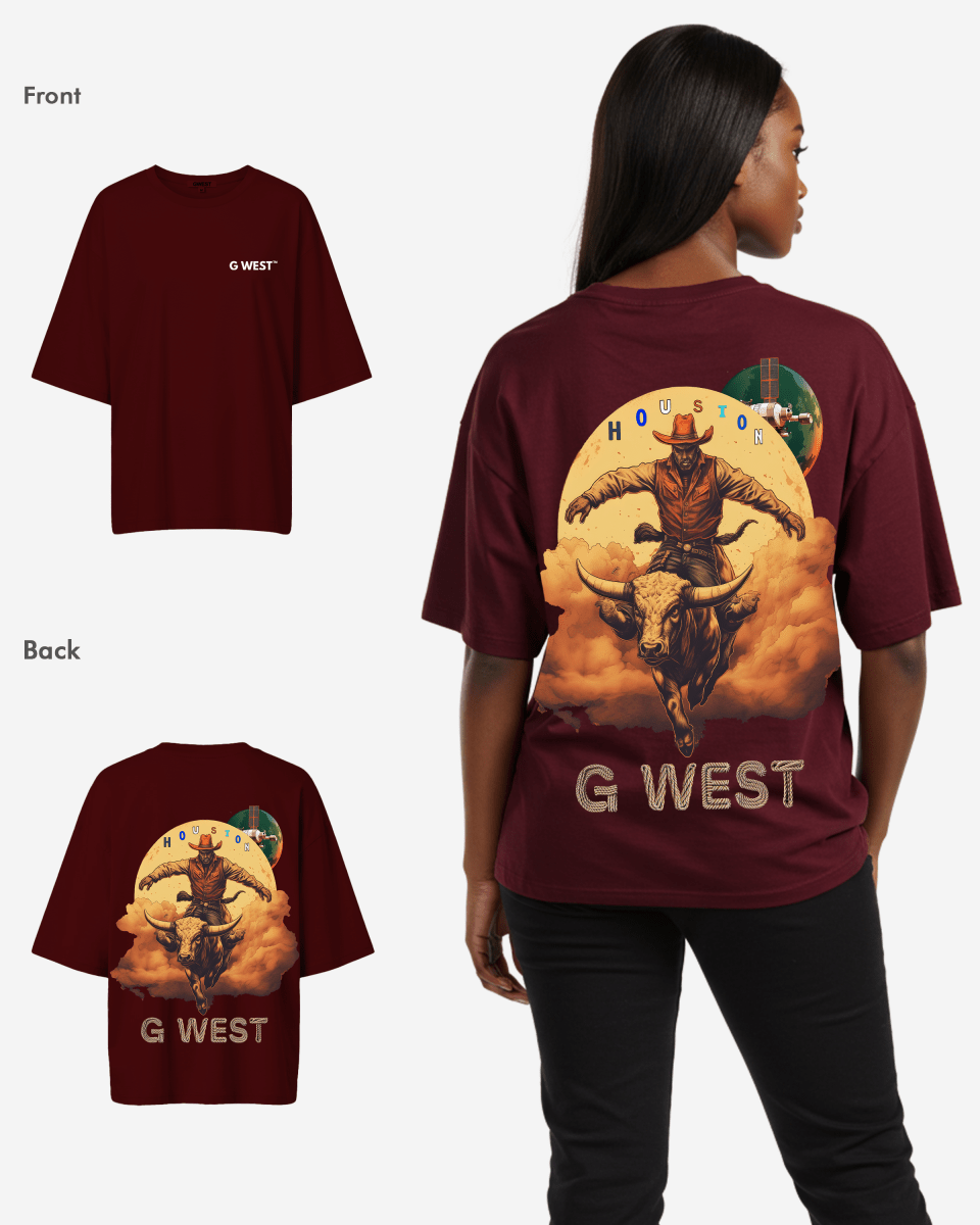G West Oversized Houston Rodeo T-Shirt - WOMEN