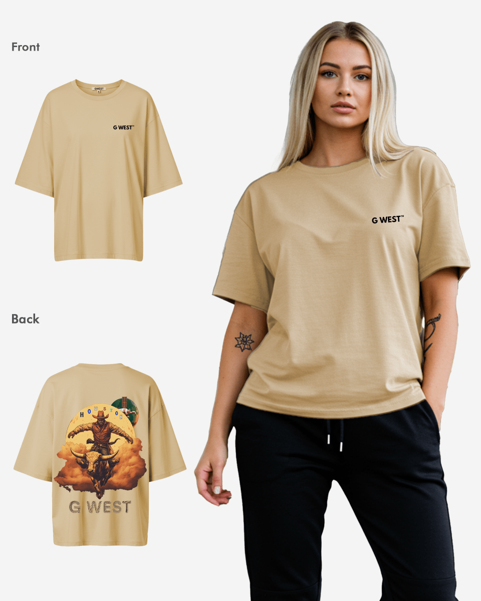 G West Oversized Houston Rodeo T-Shirt - WOMEN