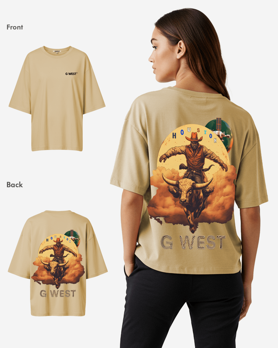 G West Oversized Houston Rodeo T-Shirt - WOMEN