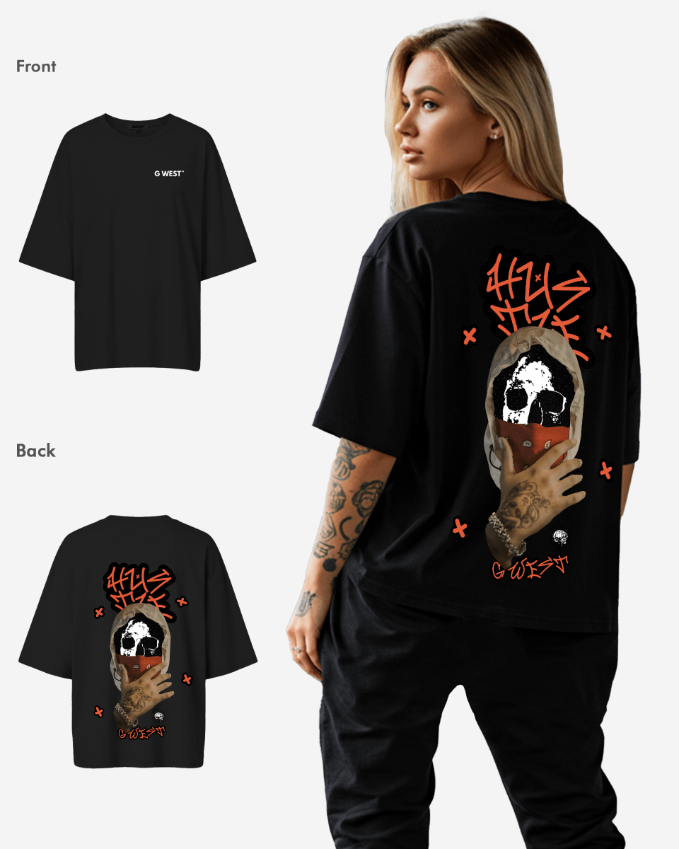 G West Womens Oversized Hustle T-Shirt