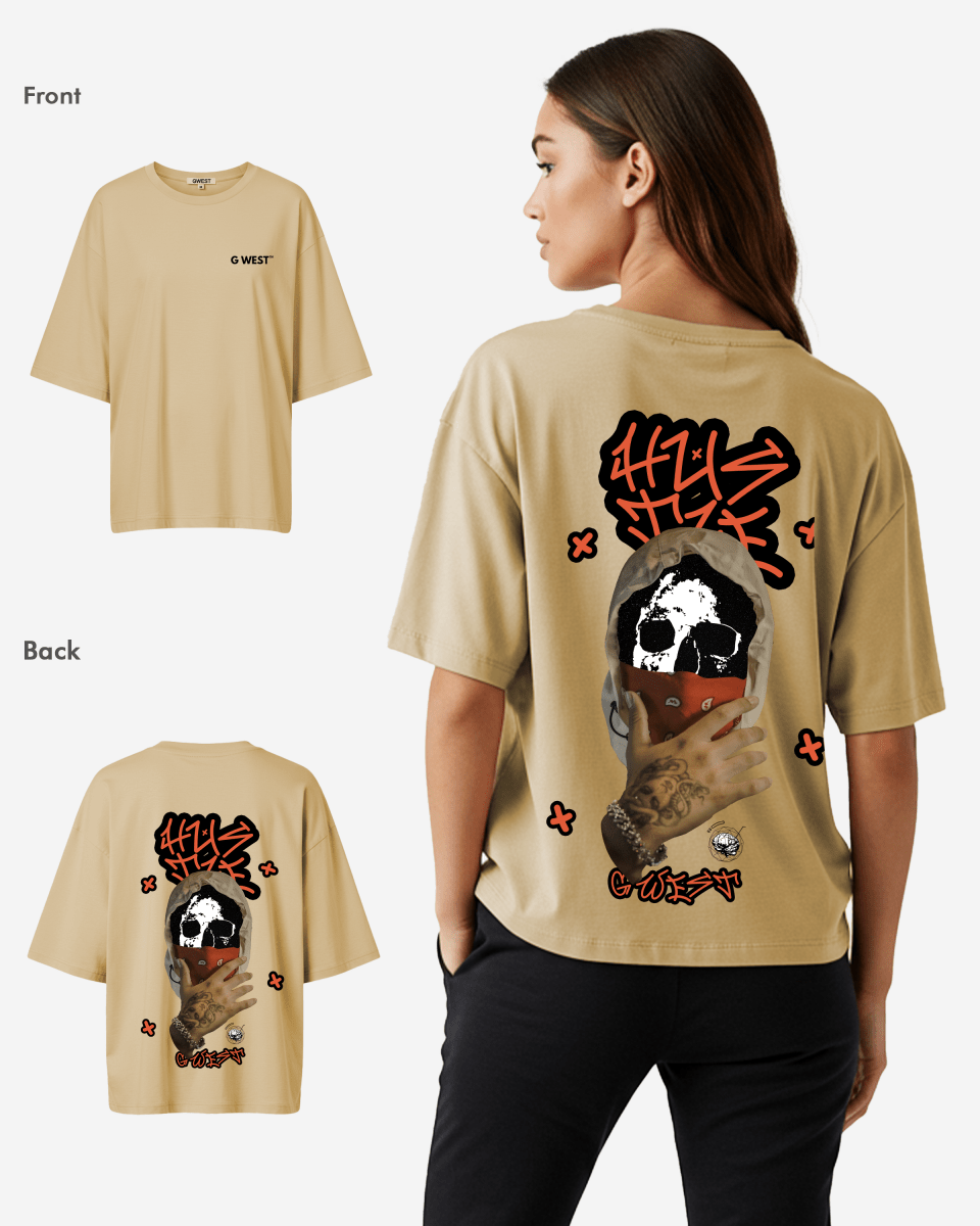 G West Womens Oversized Hustle T-Shirt