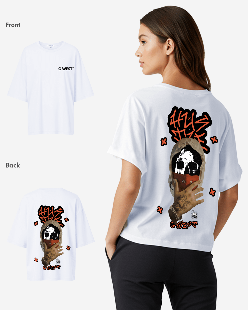 G West Womens Oversized Hustle T-Shirt