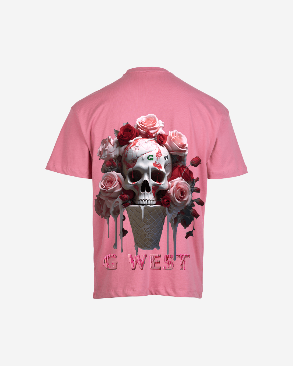 G West Oversized Ice Cream Skull Tee