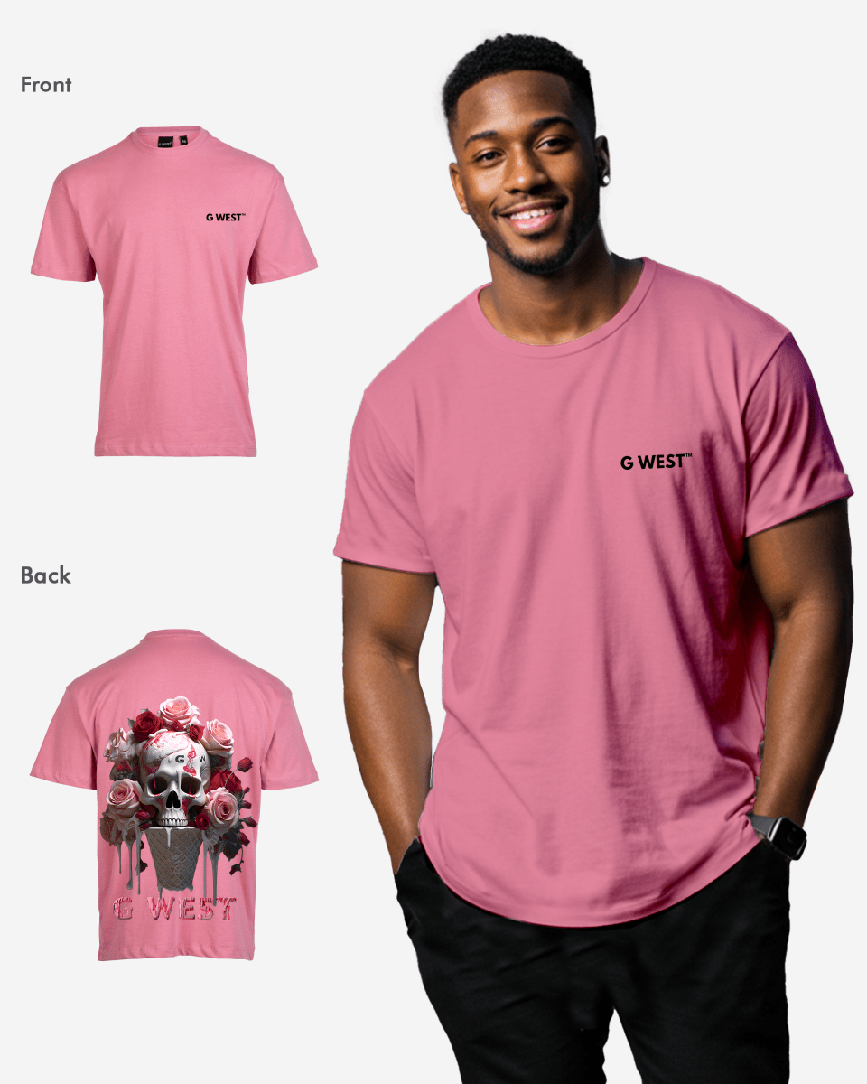 G West Oversized Ice Cream Skull Tee