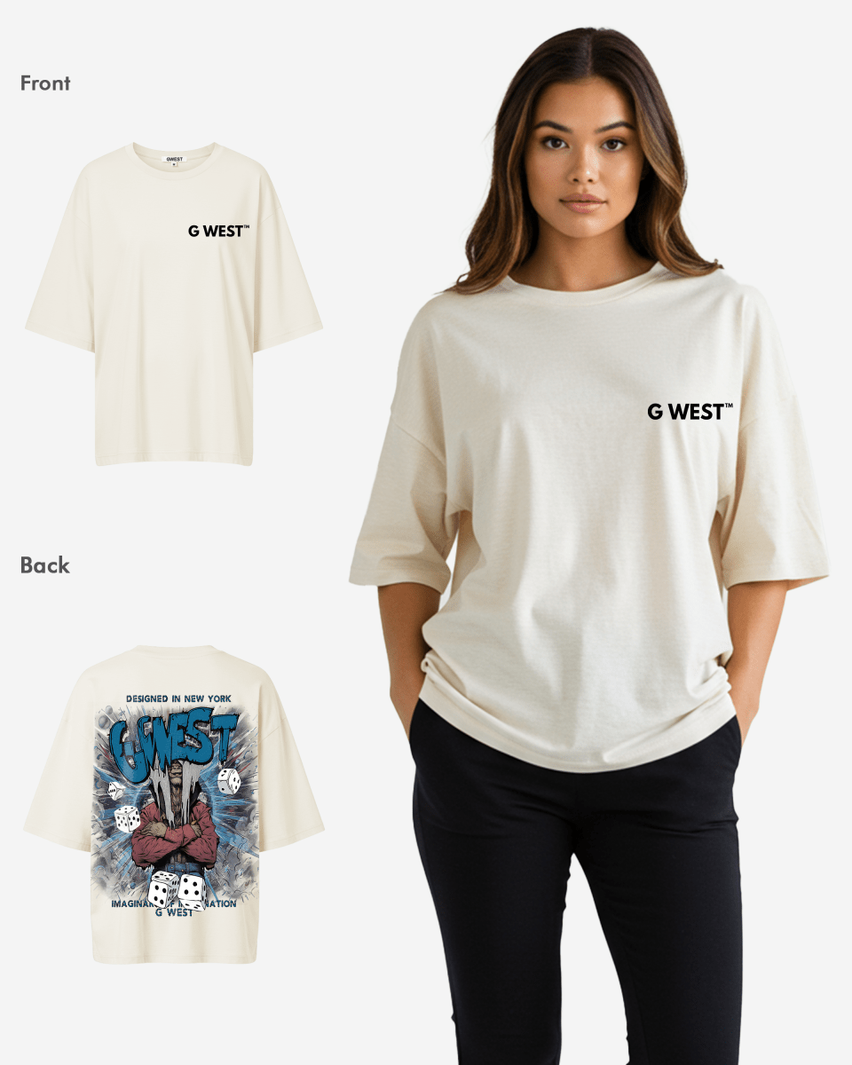 G West Oversized Imagine Of Imagination Tee - WOMEN