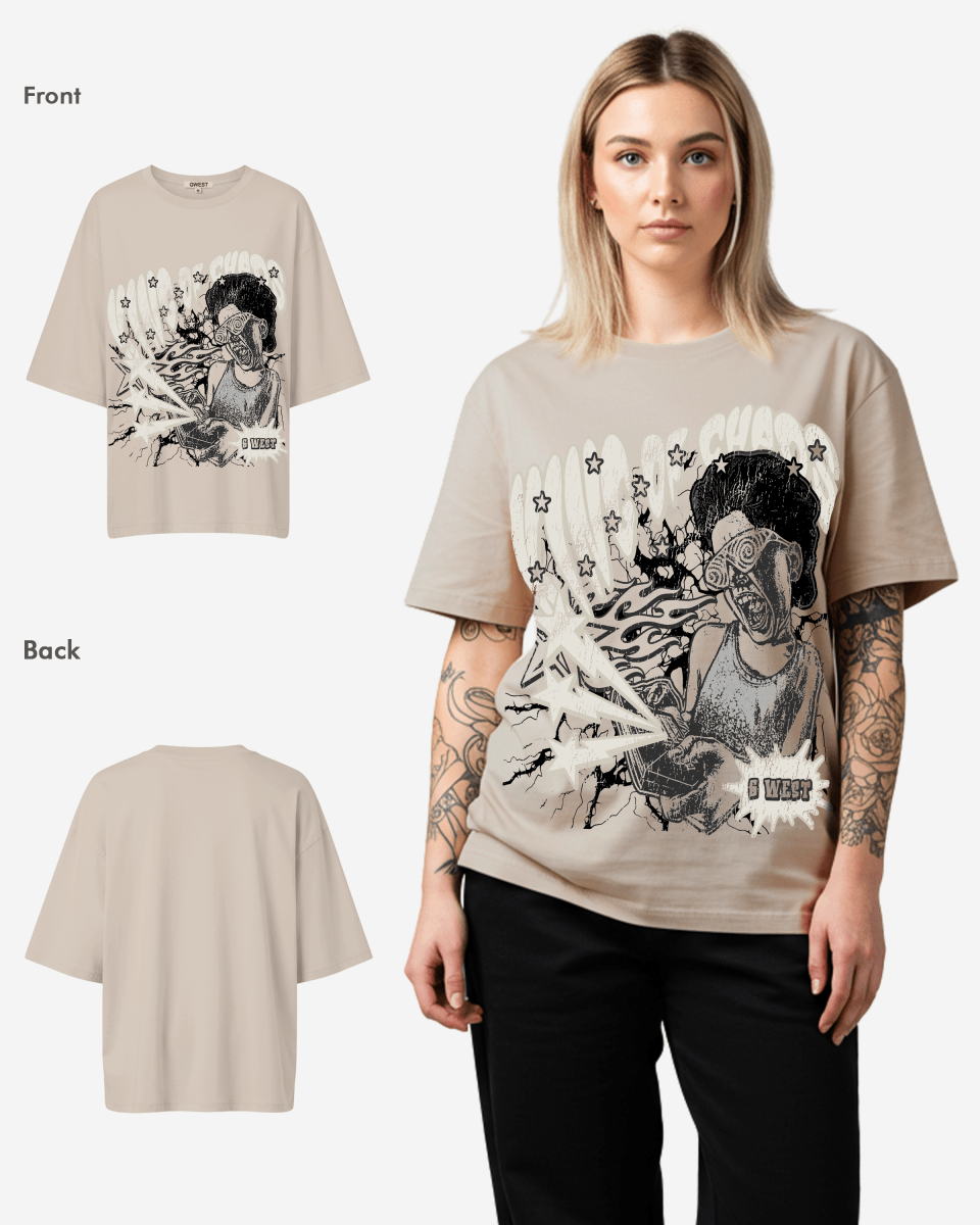 G West Oversized King Of Chaos T Shirt - WOMEN
