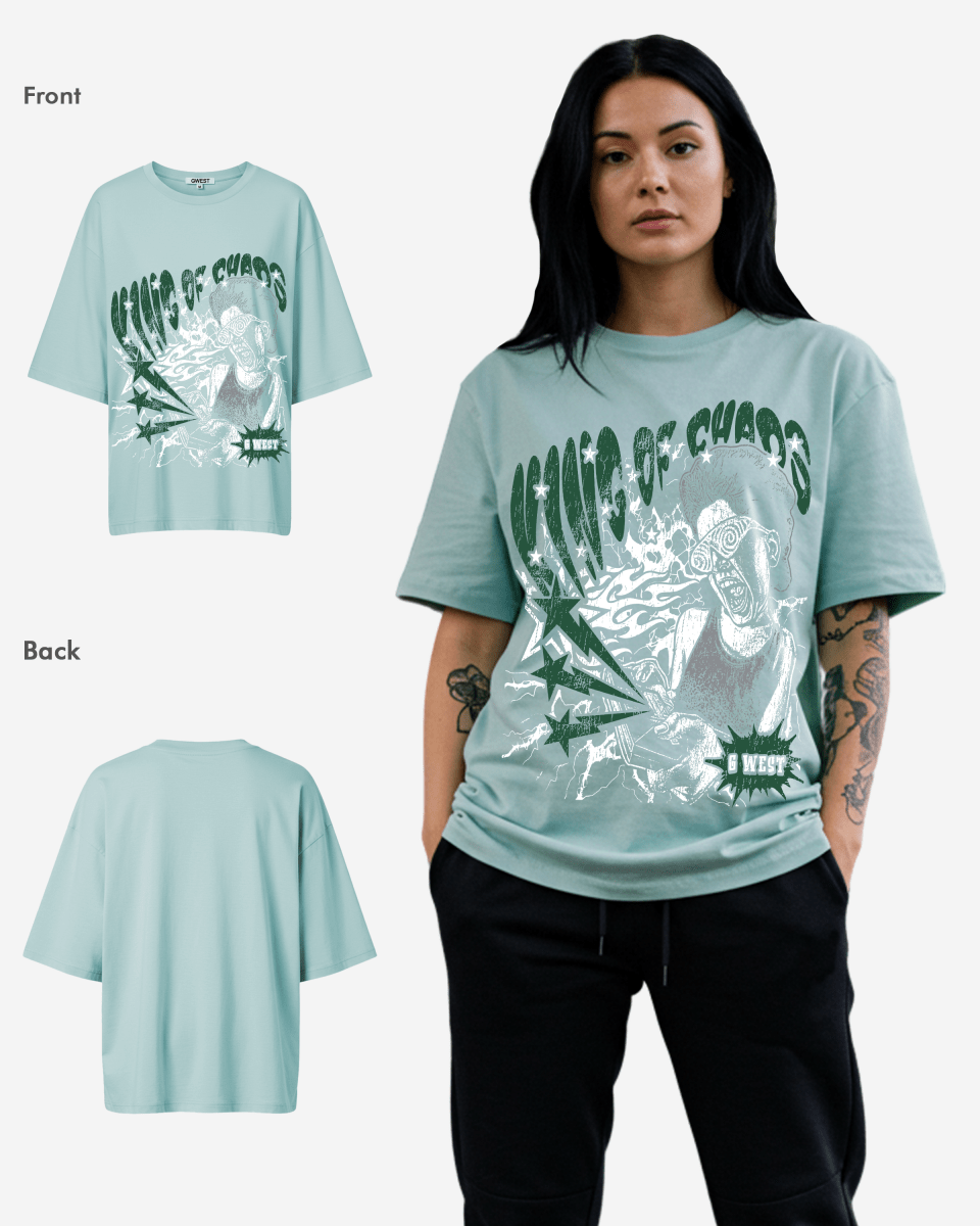 G West Oversized King Of Chaos T Shirt - WOMEN