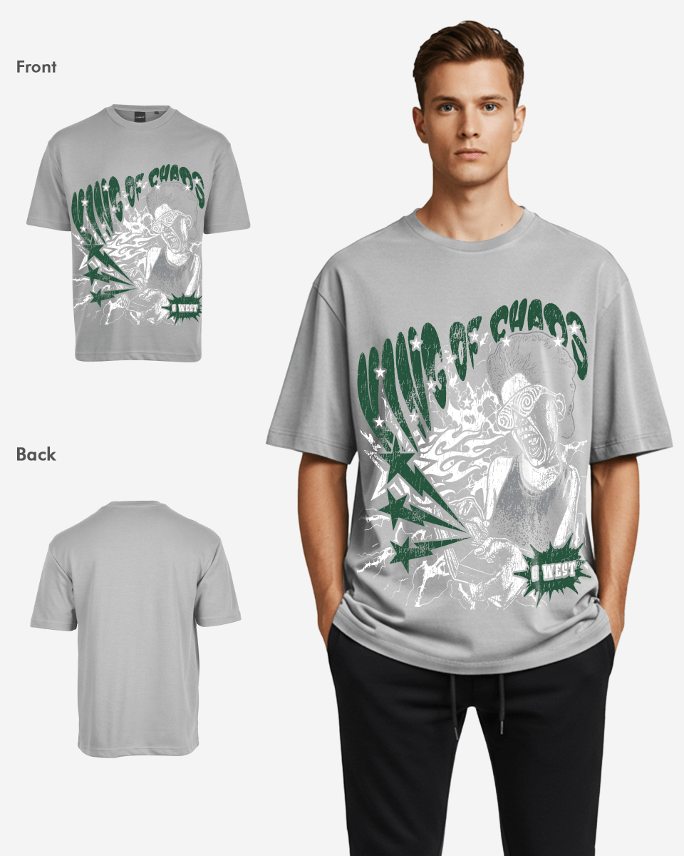 G West Oversized King Of Chaos T Shirt