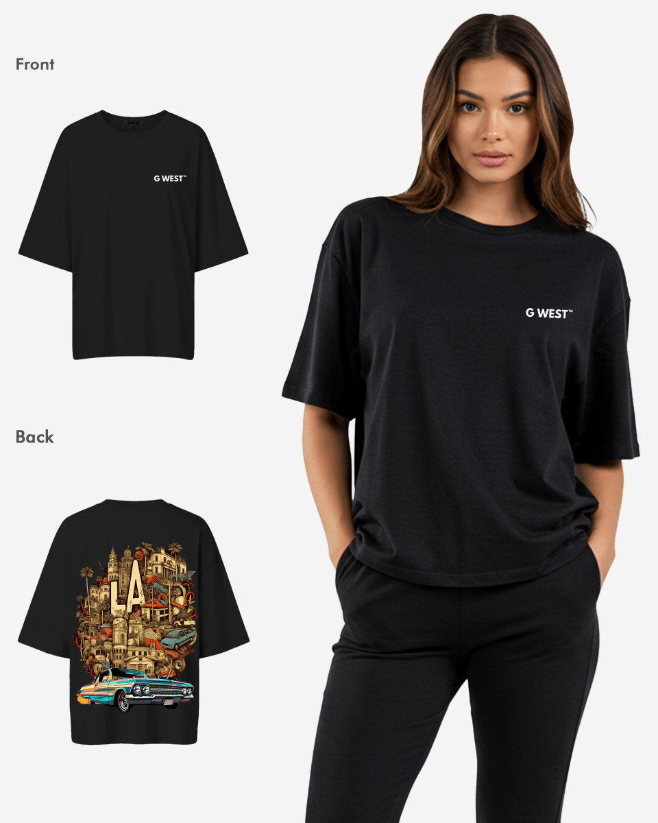 G West Oversized La Culture Tee -WOMEN