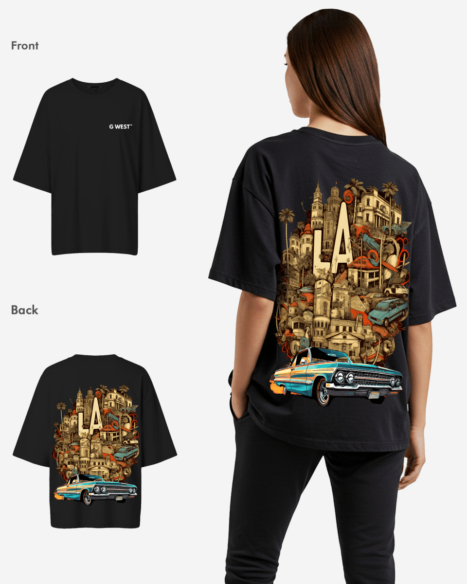 G West Oversized La Culture Tee -WOMEN