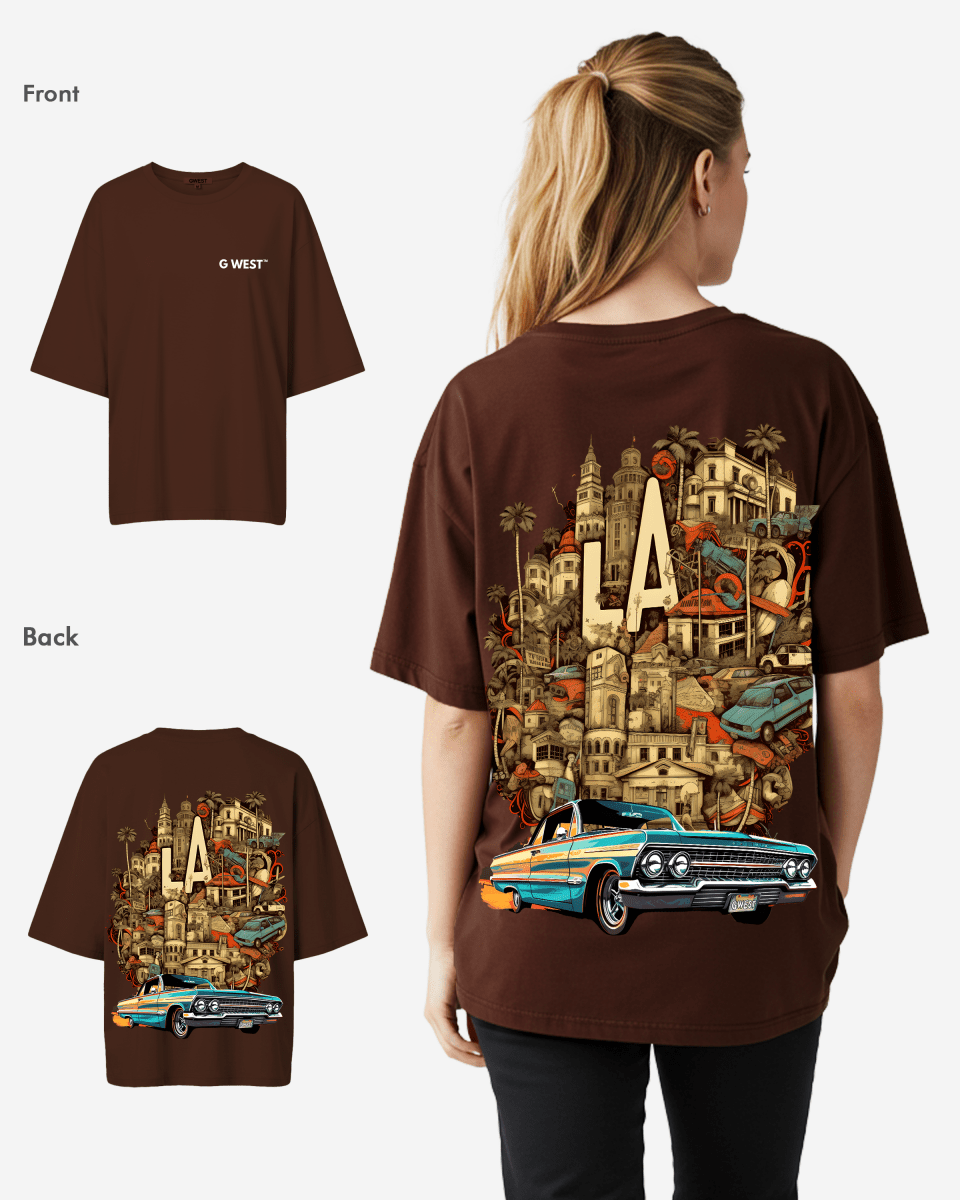 G West Oversized La Culture Tee -WOMEN
