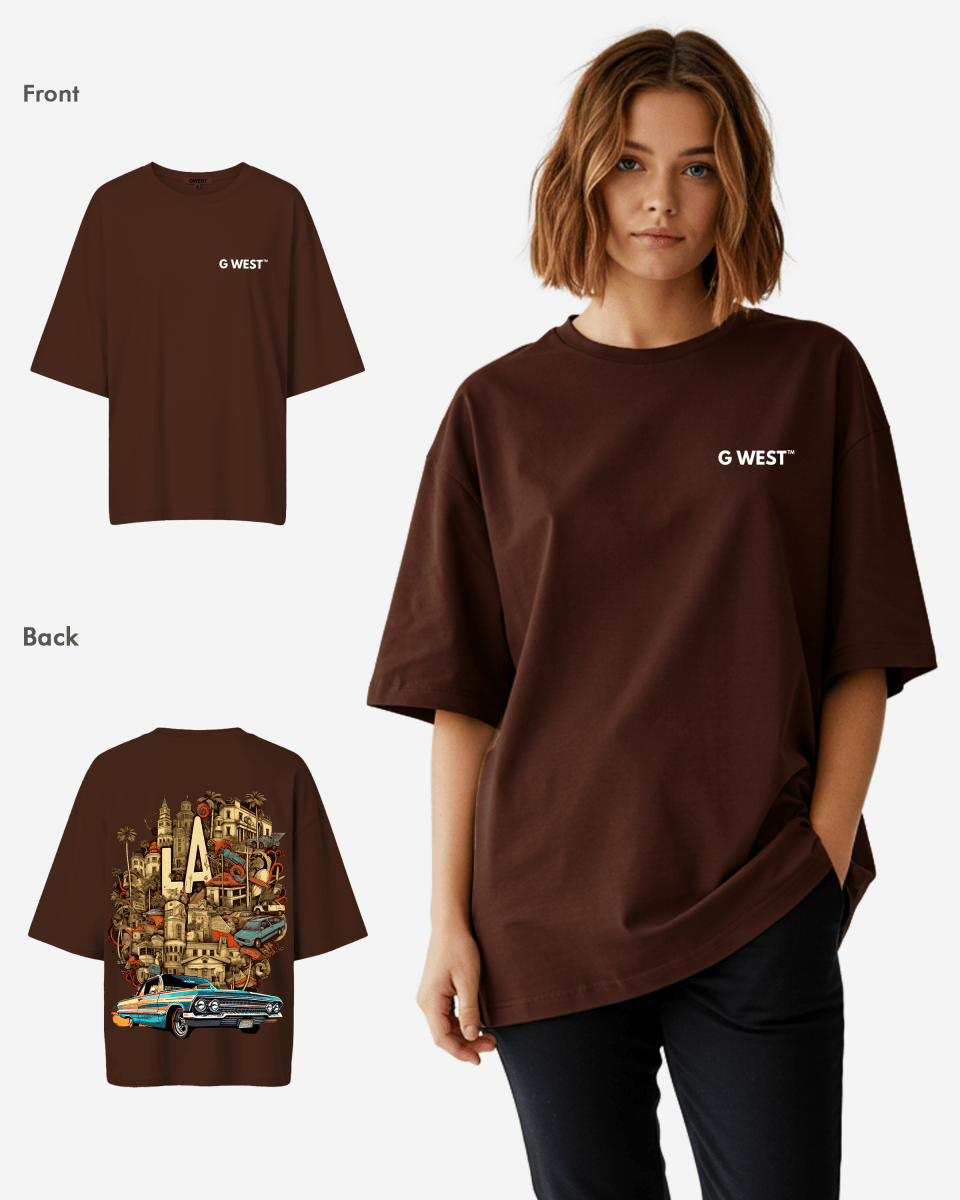 G West Oversized La Culture Tee -WOMEN