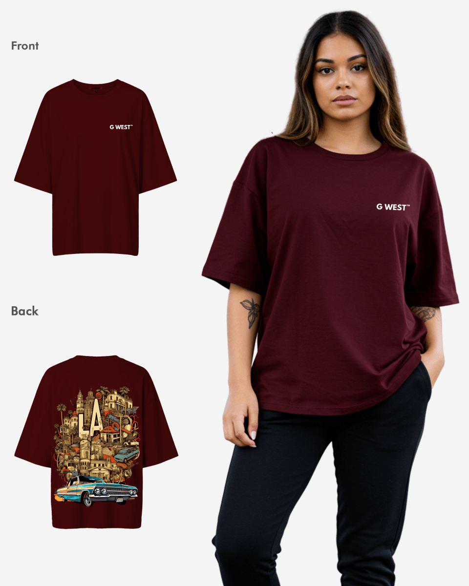 G West Oversized La Culture Tee -WOMEN