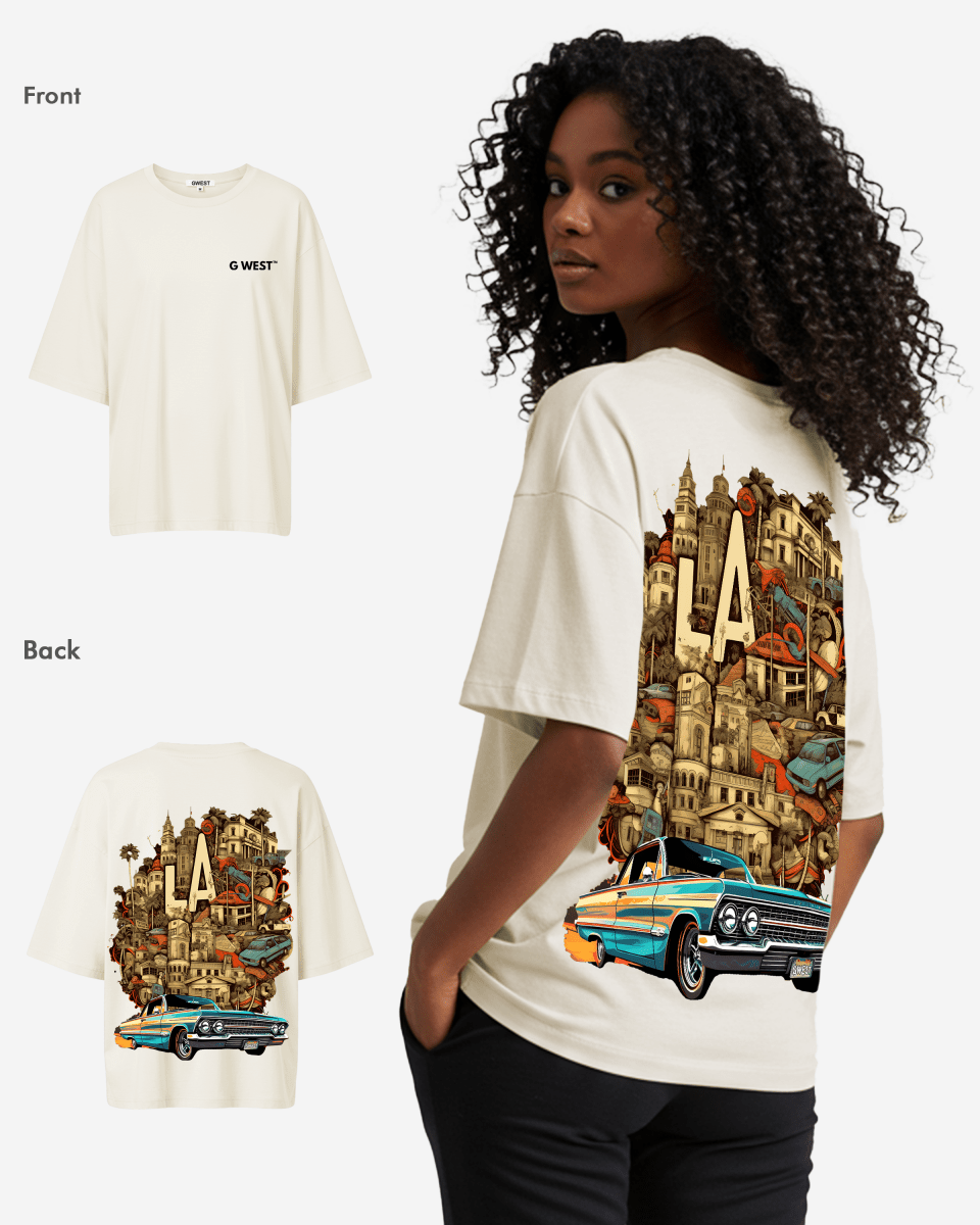 G West Oversized La Culture Tee -WOMEN