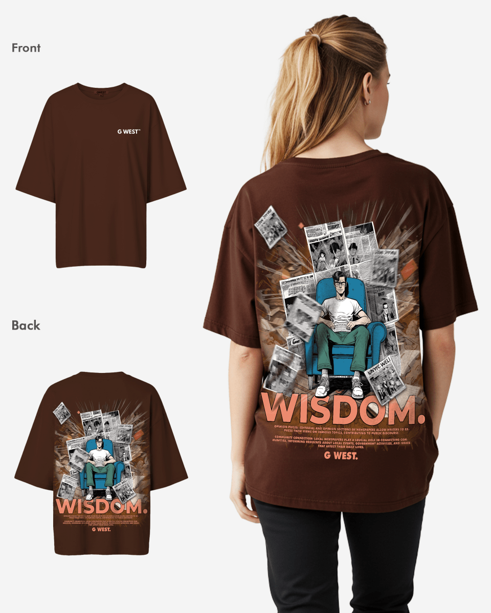 G West Oversized Library T Shirt  - WOMEN